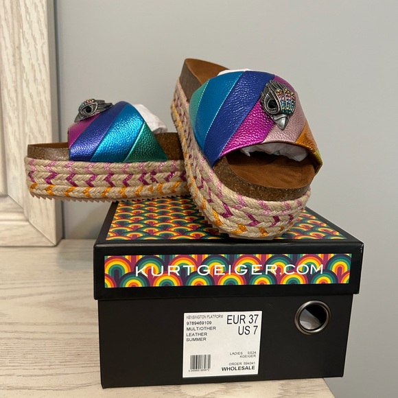Kurt Geiger Shoes - Kurt Geiger Colorful Platform Slides
